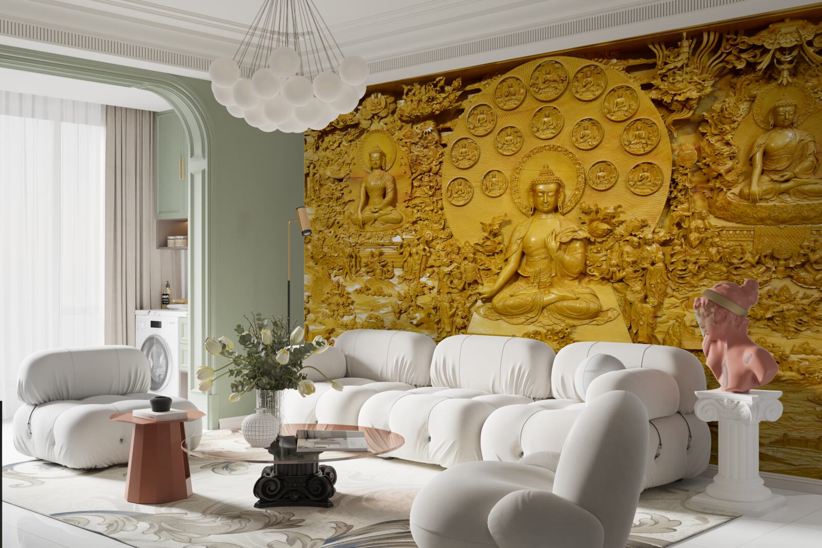 Fototapeta Tibetská tabuľa so vzormi