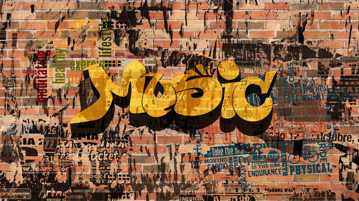 Fototapeta graffiti vo zvukoch