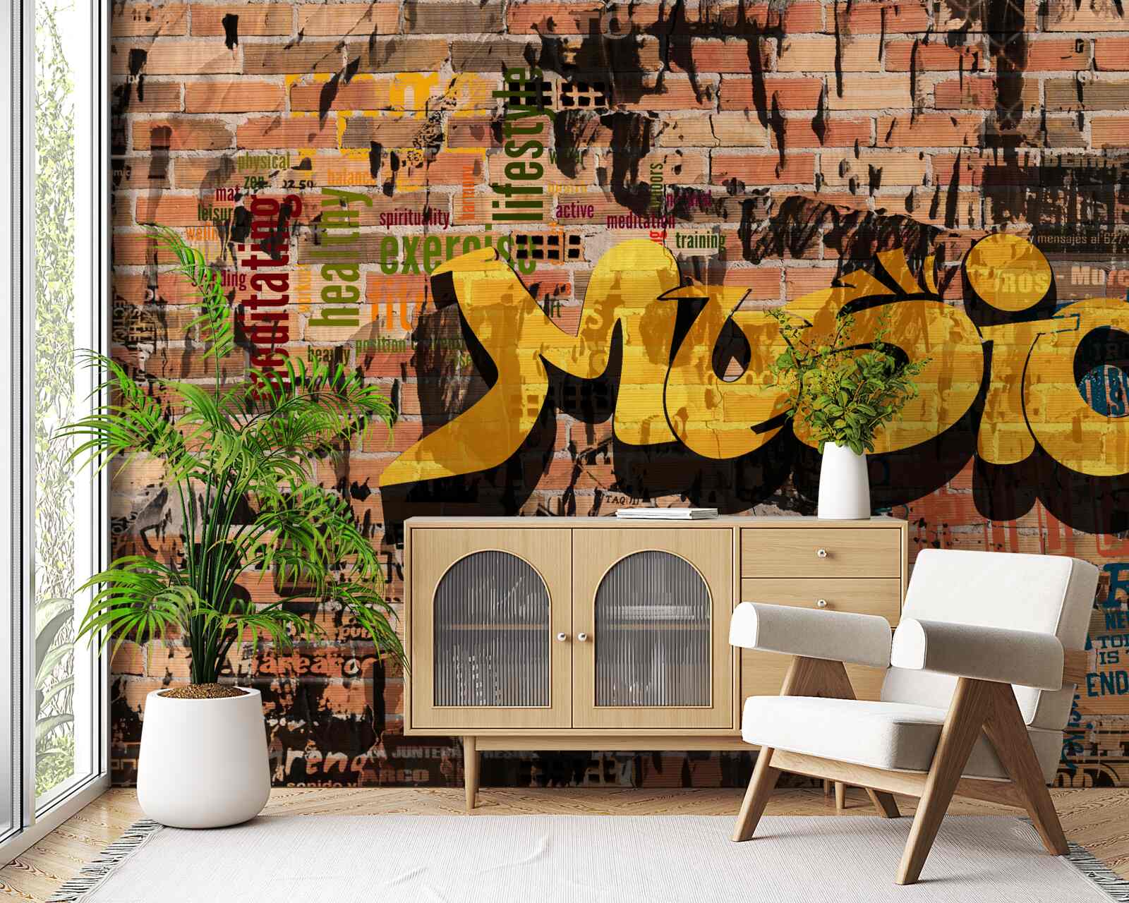 Fototapeta graffiti vo zvukoch