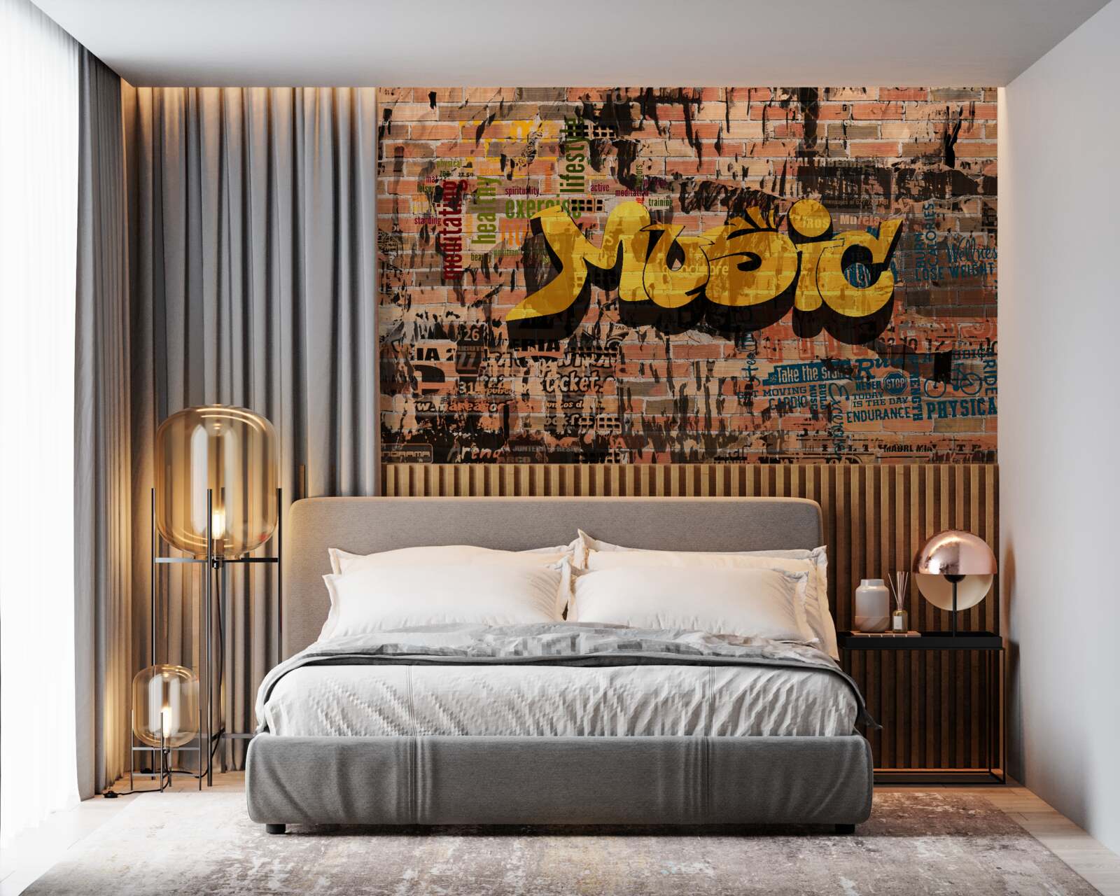 Fototapeta graffiti vo zvukoch