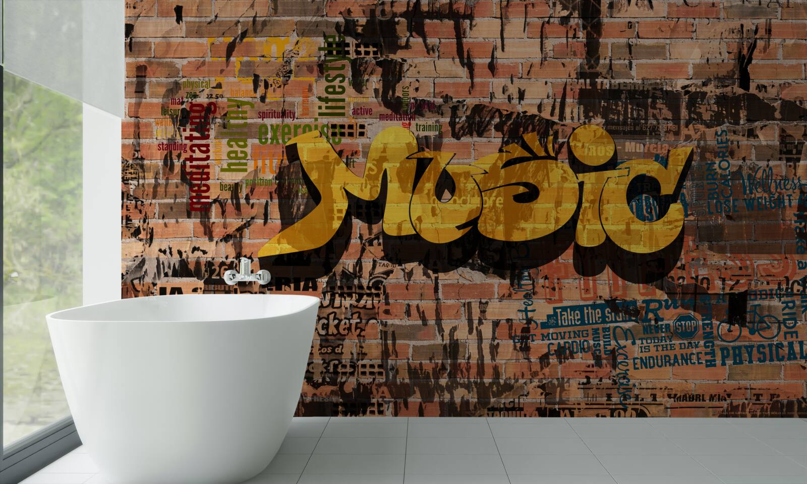 Fototapeta graffiti vo zvukoch