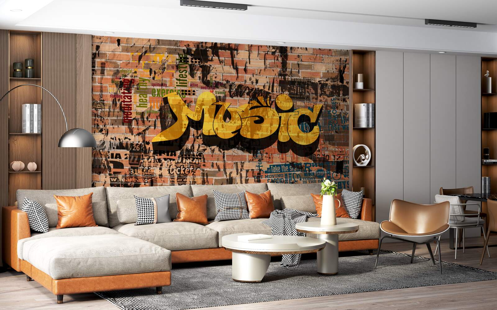 Fototapeta graffiti vo zvukoch