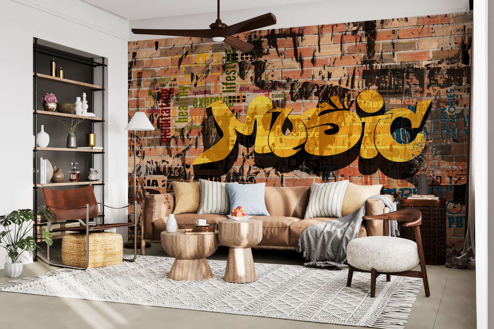 Fototapeta graffiti vo zvukoch