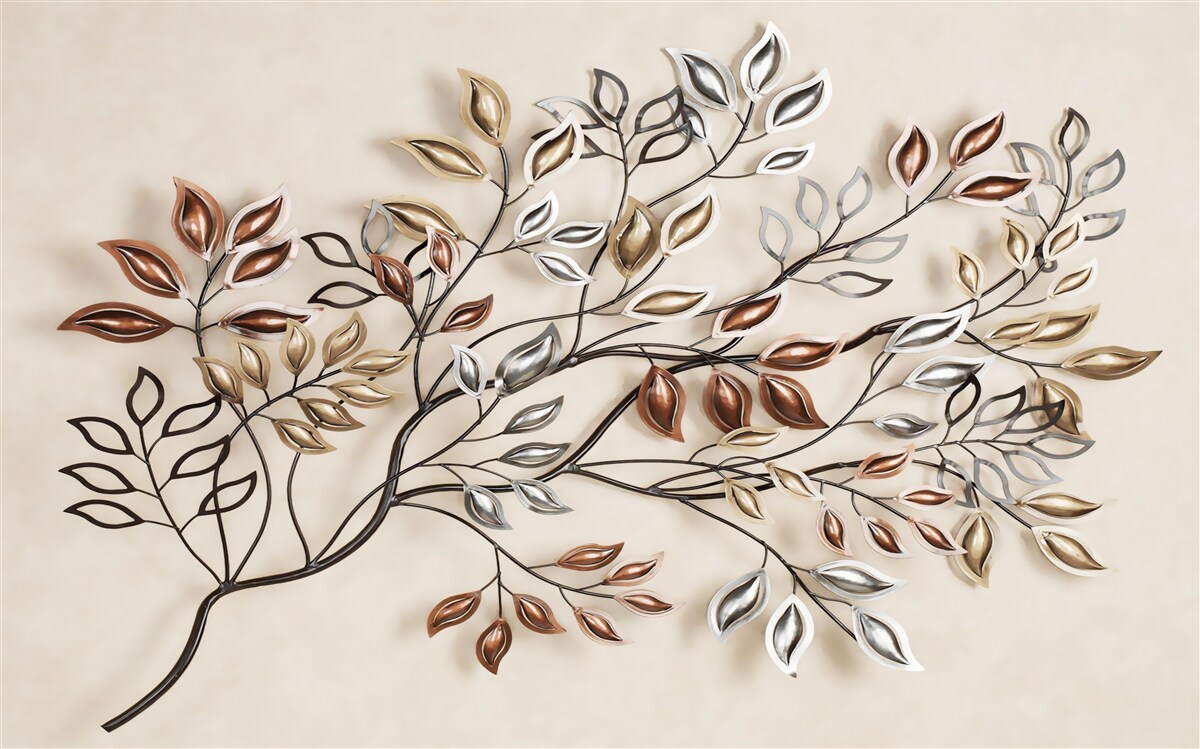 Fototapeta kovové listy na konári