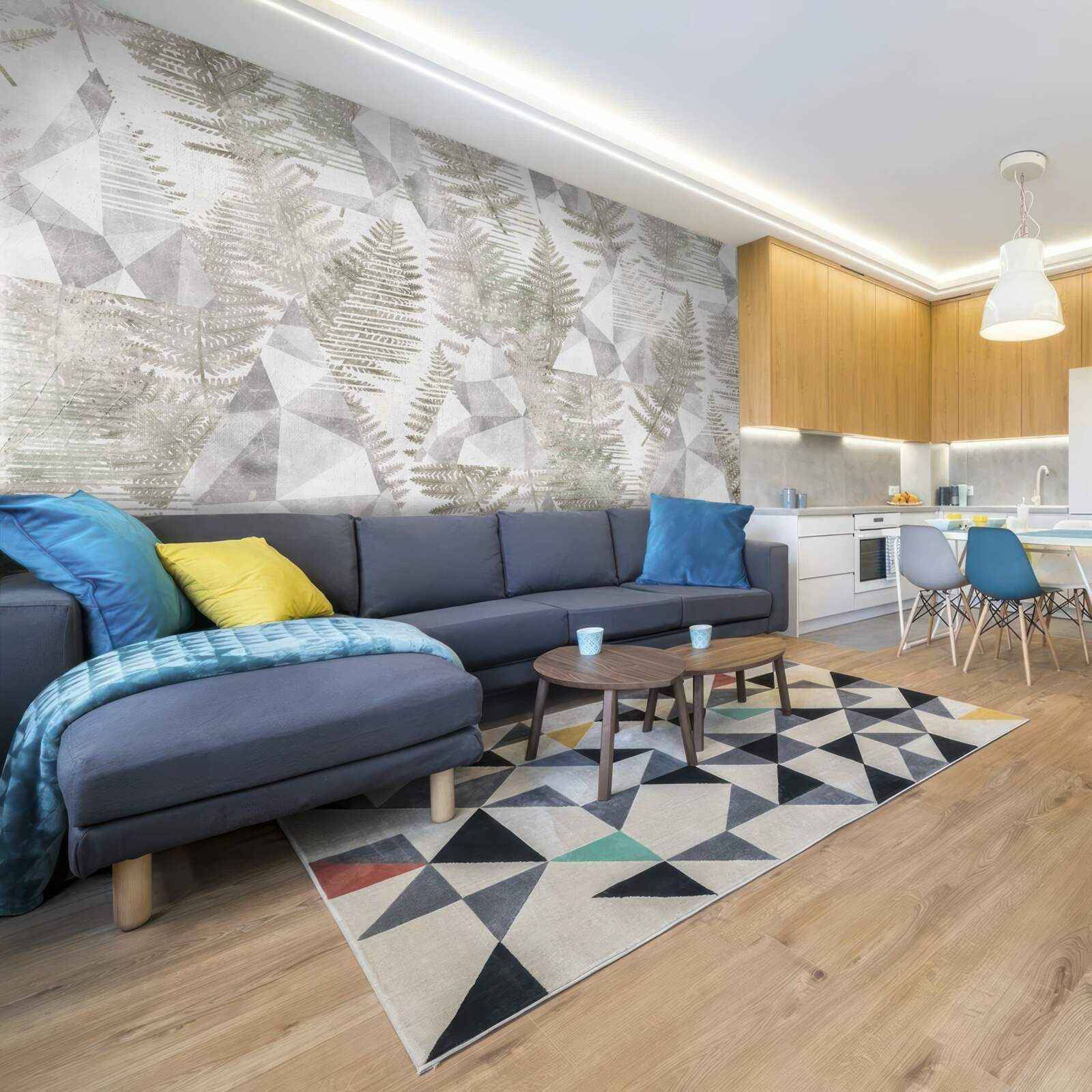 Fototapeta abstrakcia s tropickými listami