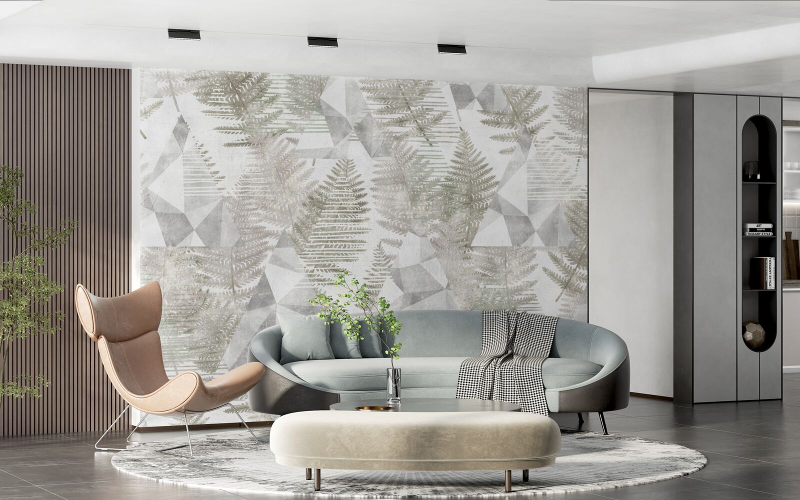 Fototapeta abstrakcia s tropickými listami