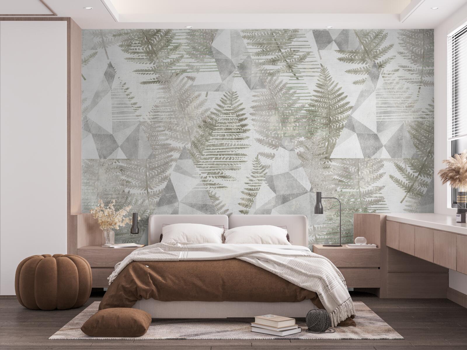 Fototapeta abstrakcia s tropickými listami