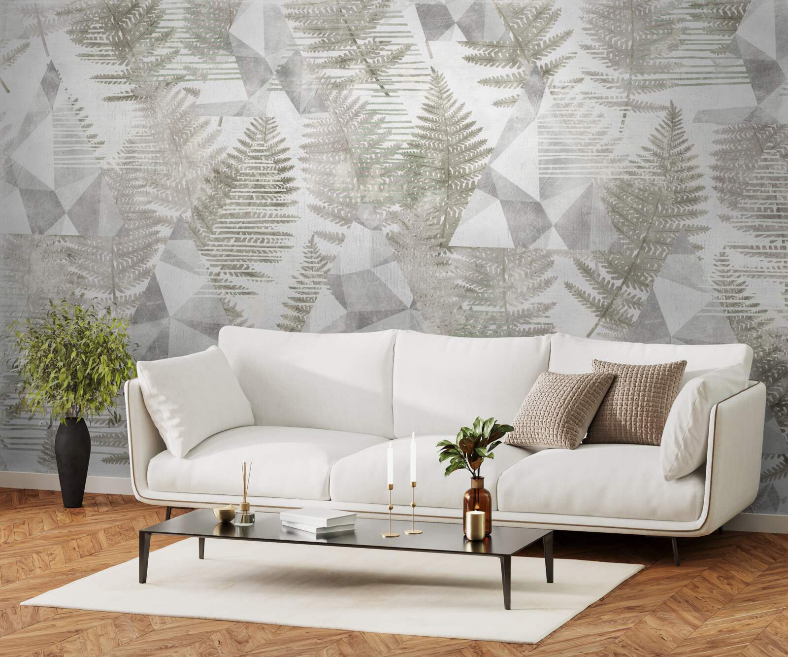 Fototapeta abstrakcia s tropickými listami