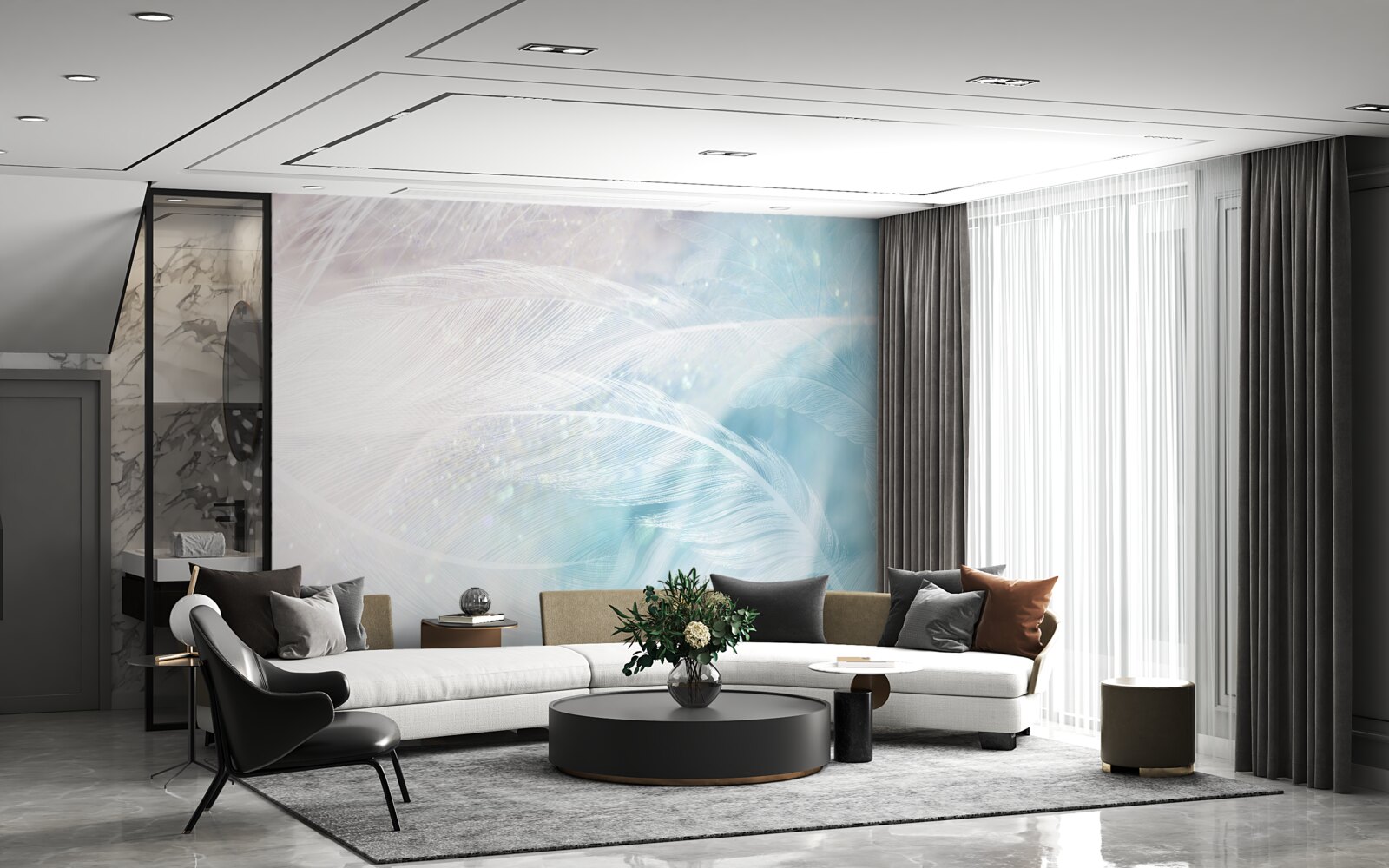 Fototapeta perie v abstrakcii