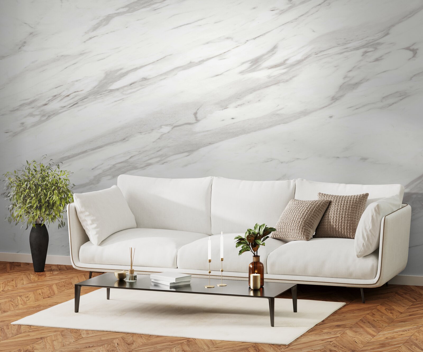 Fototapeta biely a sivý mramor