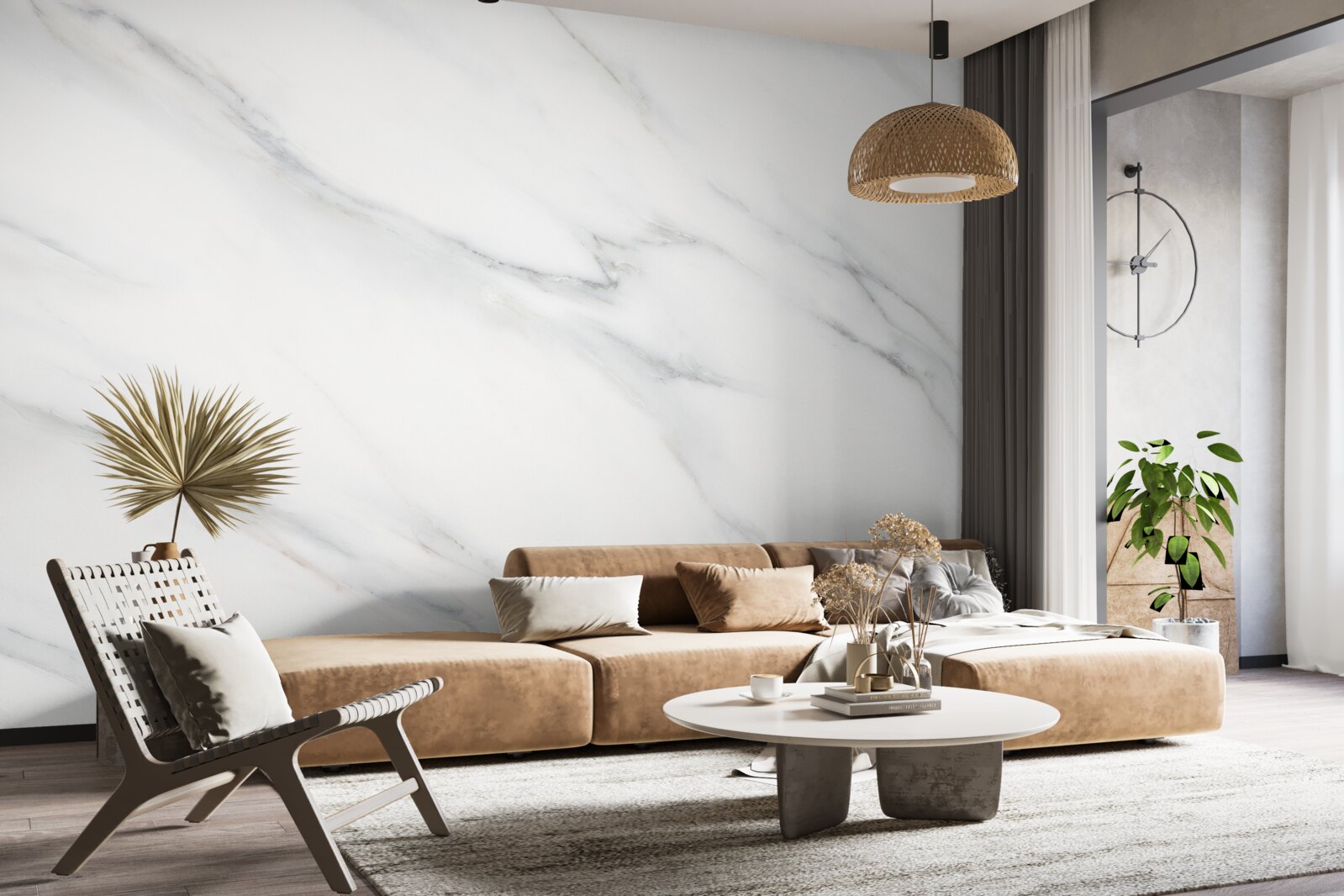 Fototapeta biely mramor so sivými žilami