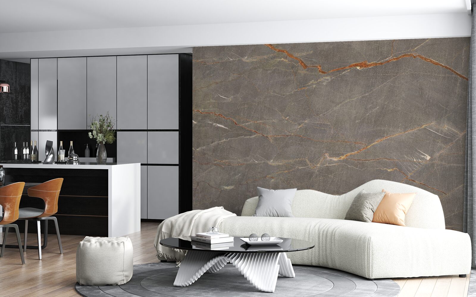 Fototapeta hnedý mramor so zlatým odtieňom