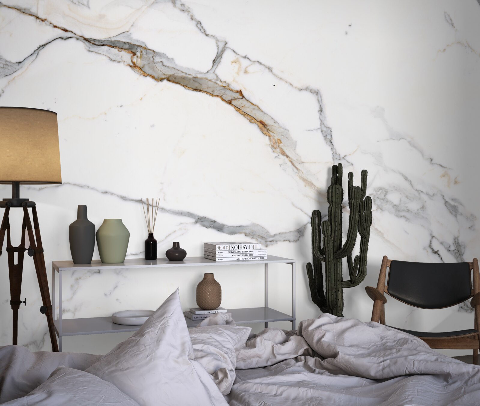 Fototapeta mramor so vzorom rozmazaných vĺn