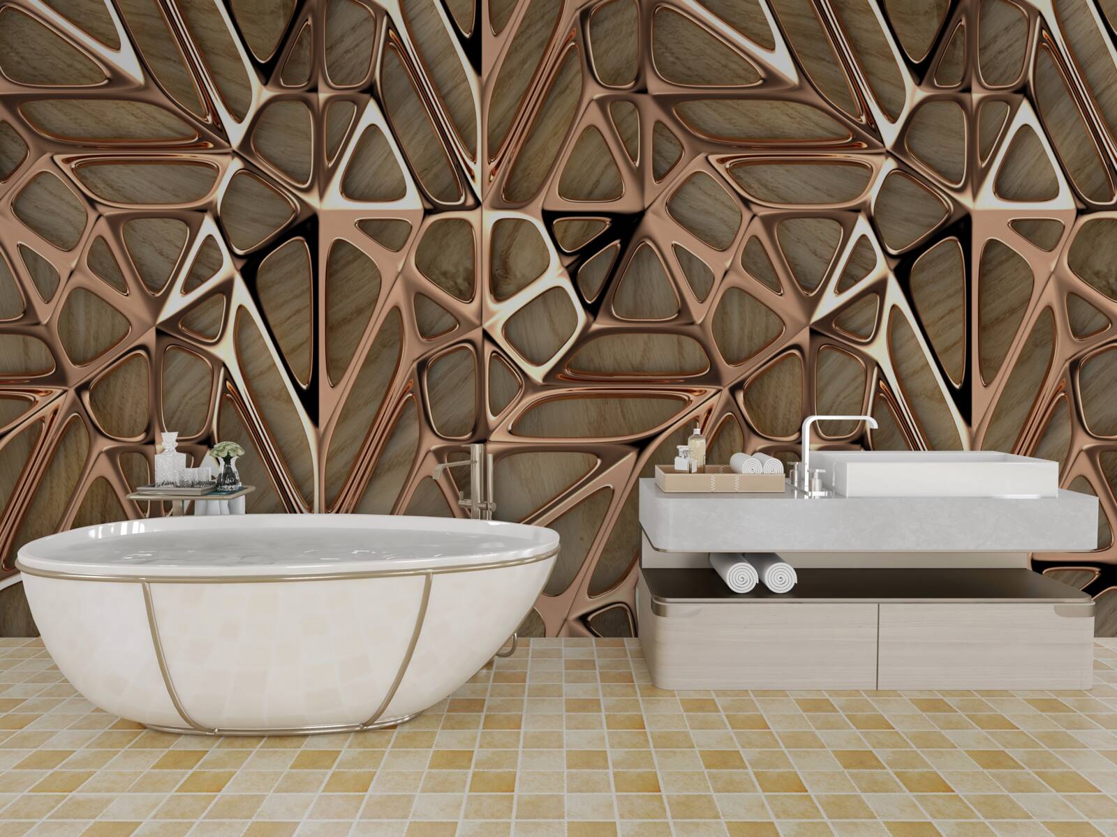 Fototapeta textúra dreva a kovu