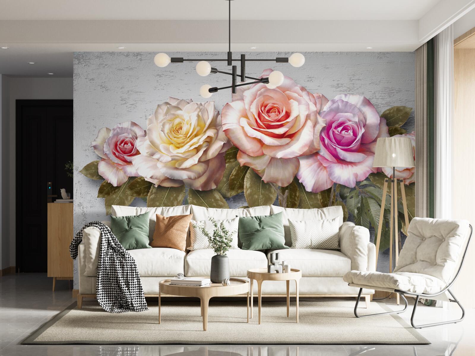 Fototapeta kytica nádherných ruží