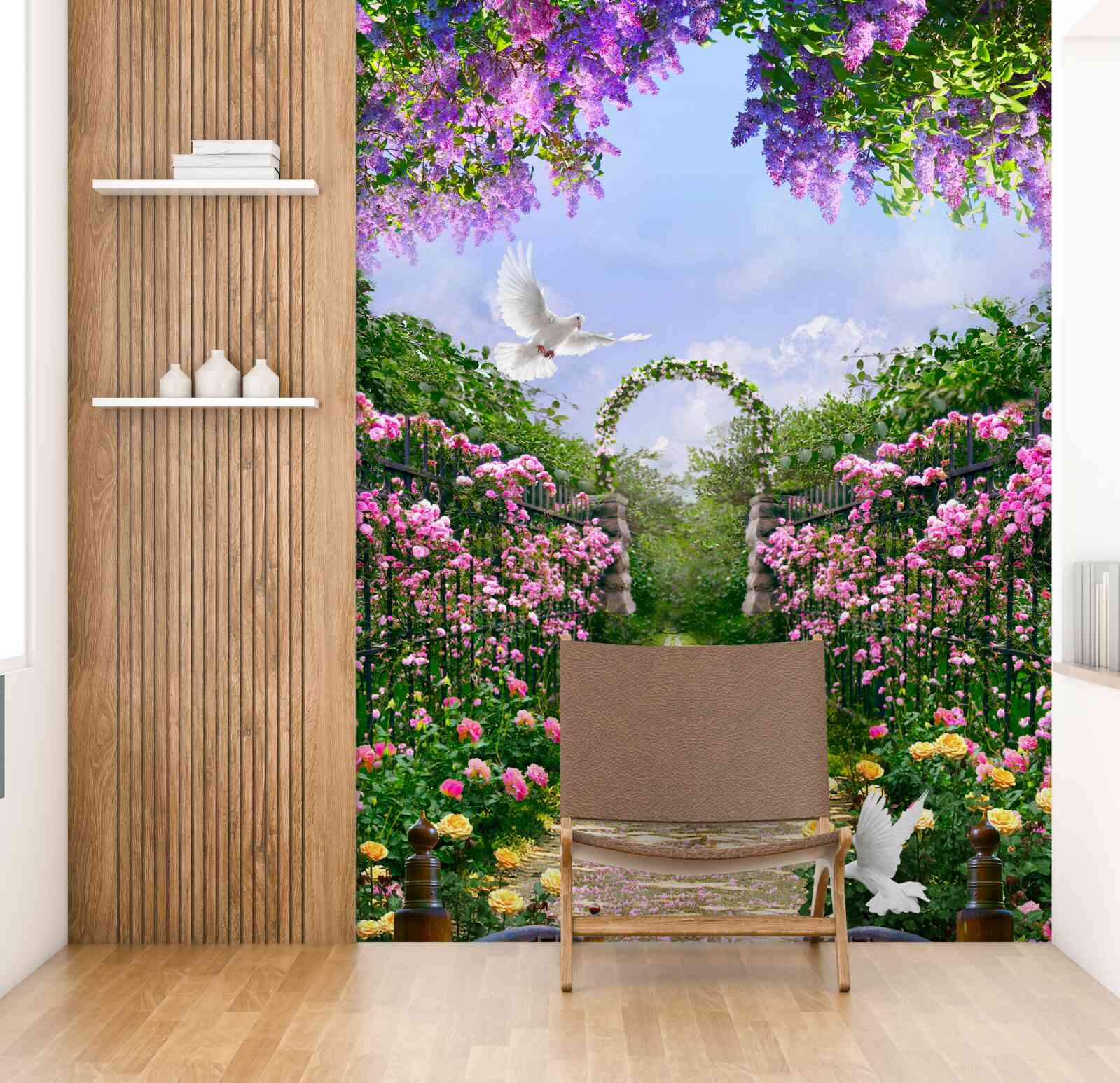 Fototapeta Cesta vedúca do rozkvitnutej záhrady