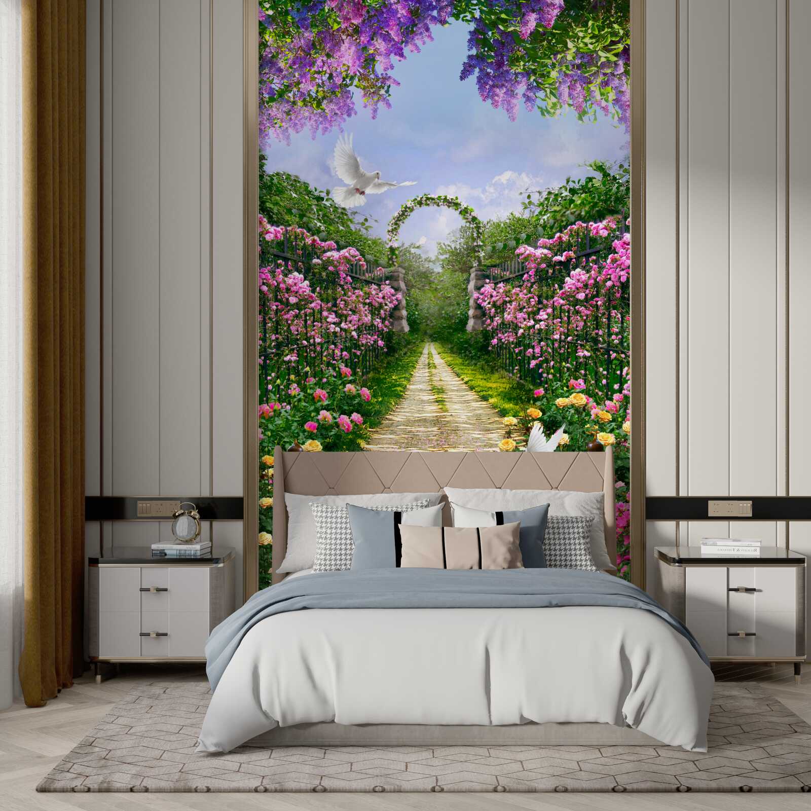 Fototapeta Cesta vedúca do rozkvitnutej záhrady