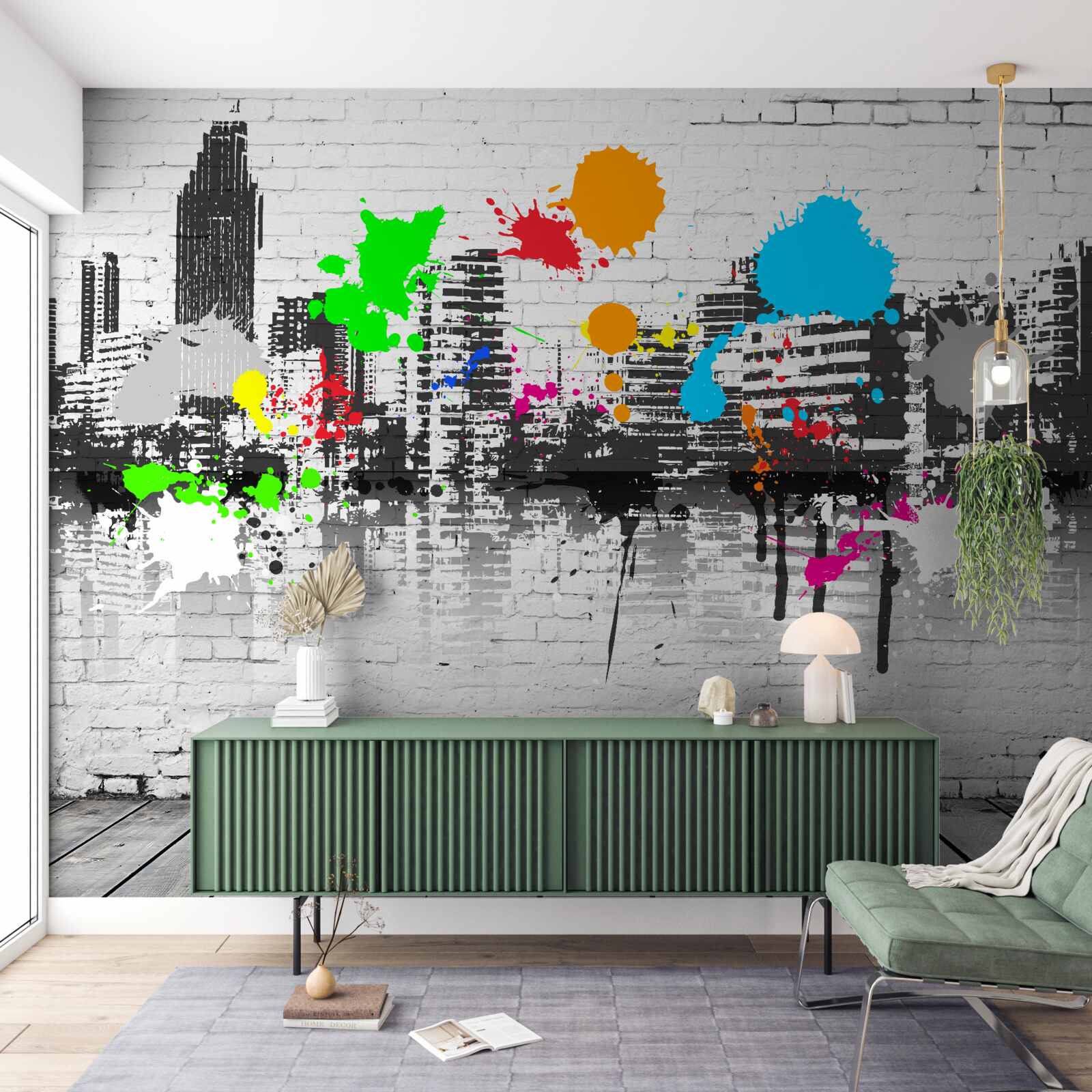 Fototapeta mestské graffiti na stene