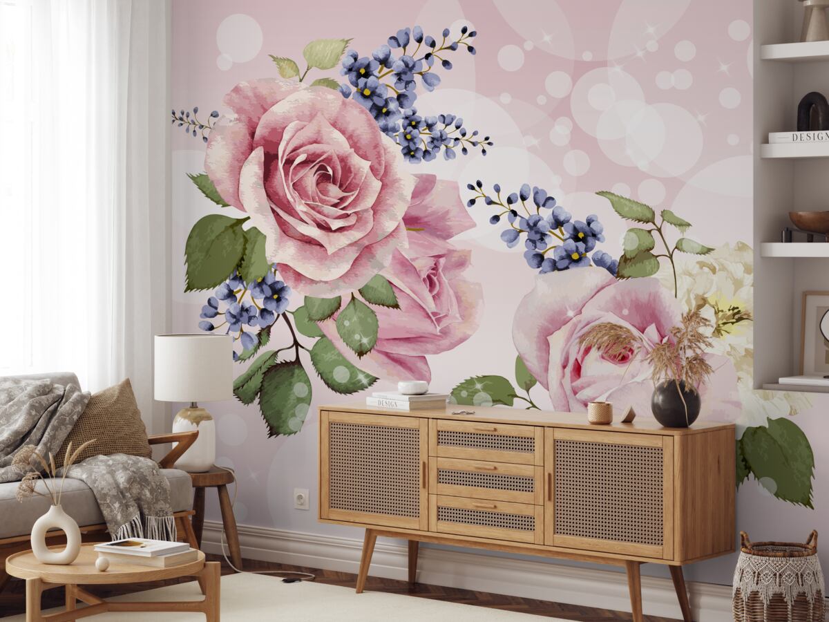 Fototapeta púčiky ruží v usporiadaní