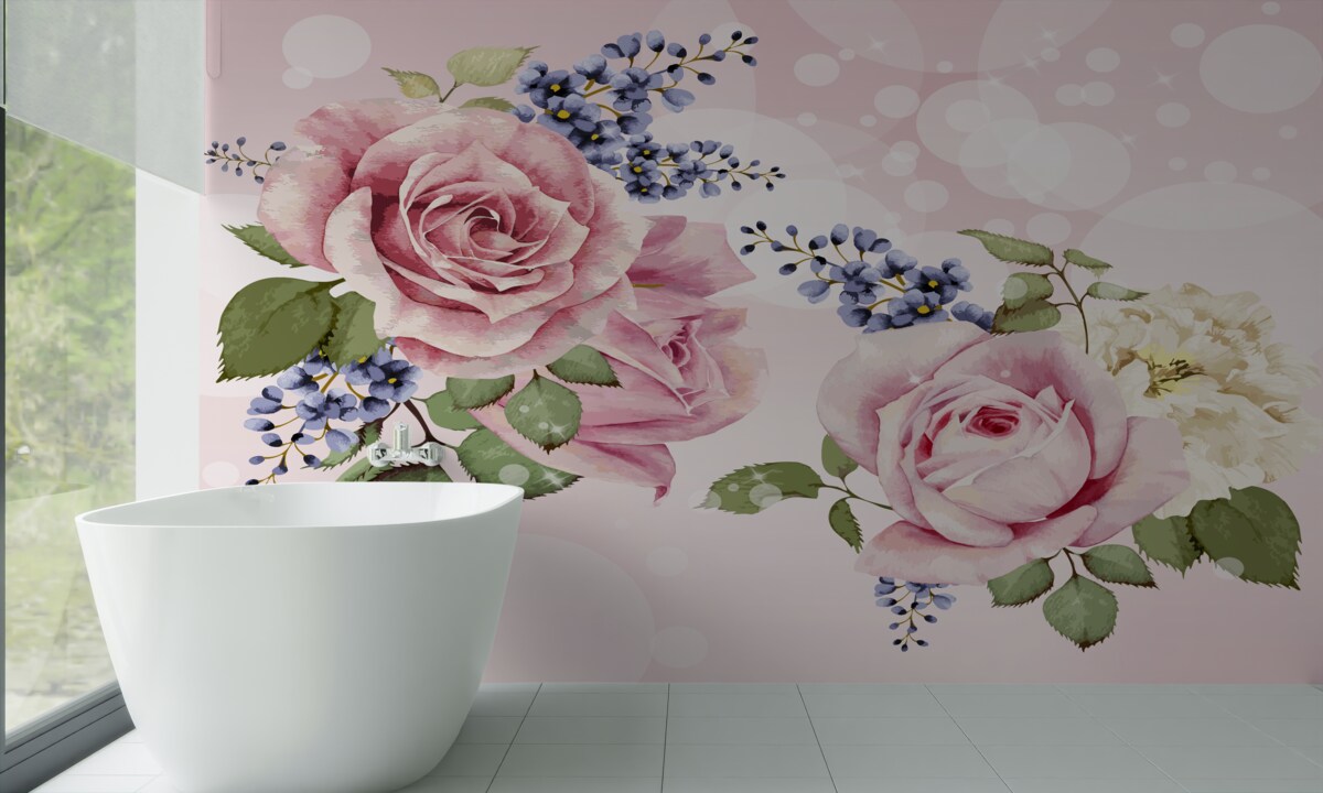 Fototapeta púčiky ruží v usporiadaní