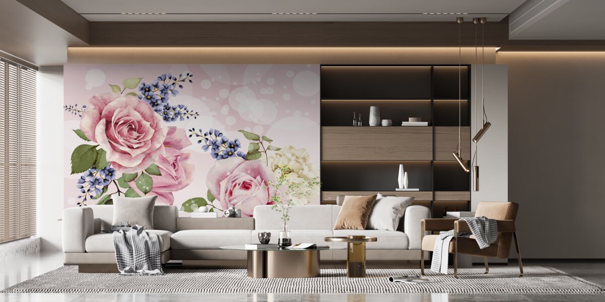 Fototapeta púčiky ruží v usporiadaní