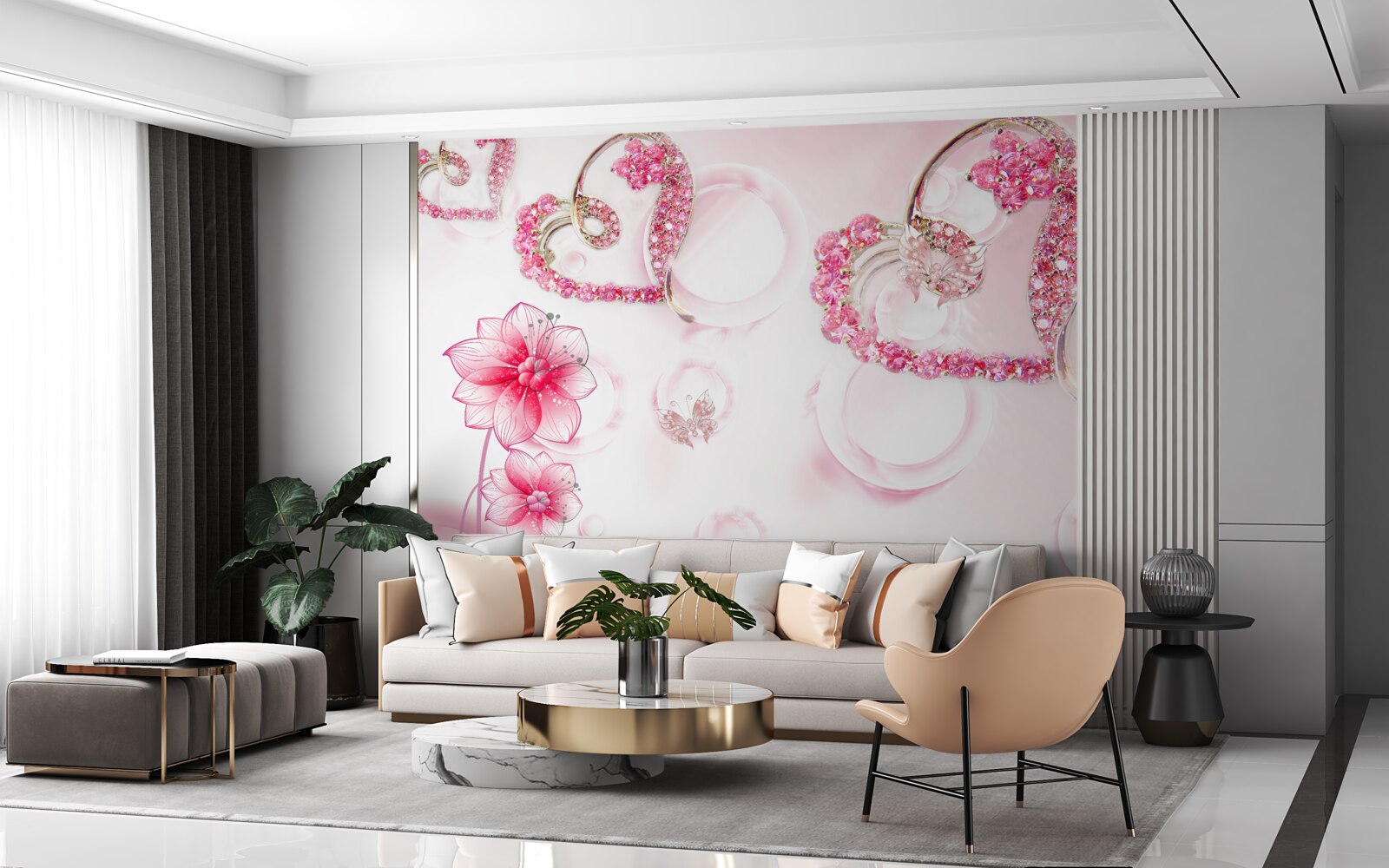 Fototapeta zlaté šperky s kameňmi