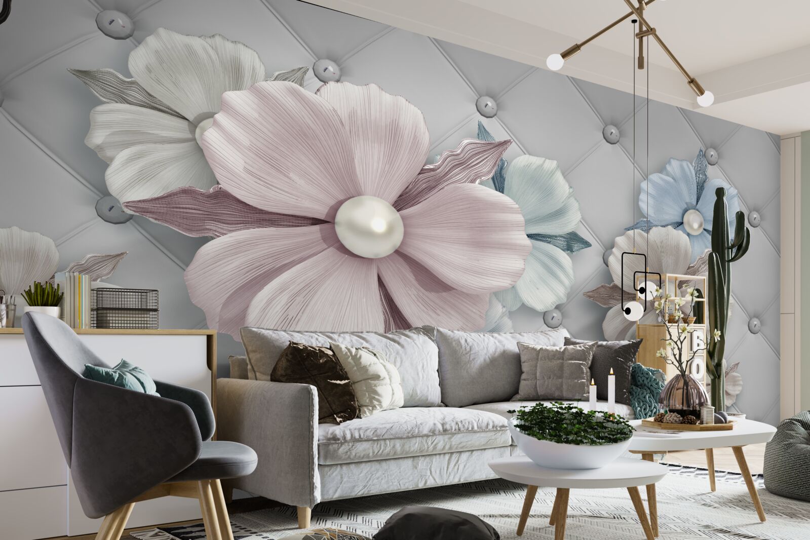 Fototapeta textúra kvetu a perly