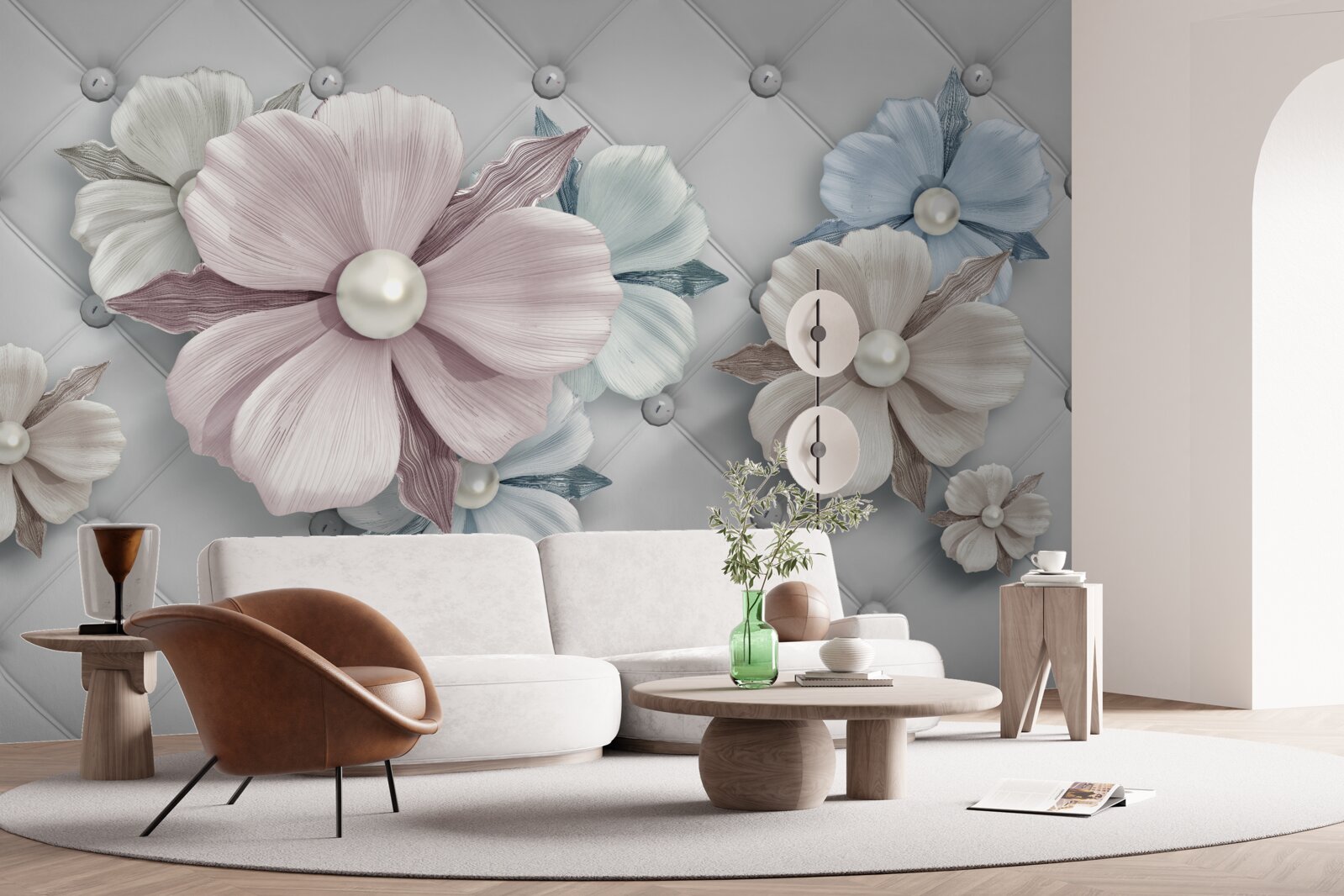 Fototapeta textúra kvetu a perly