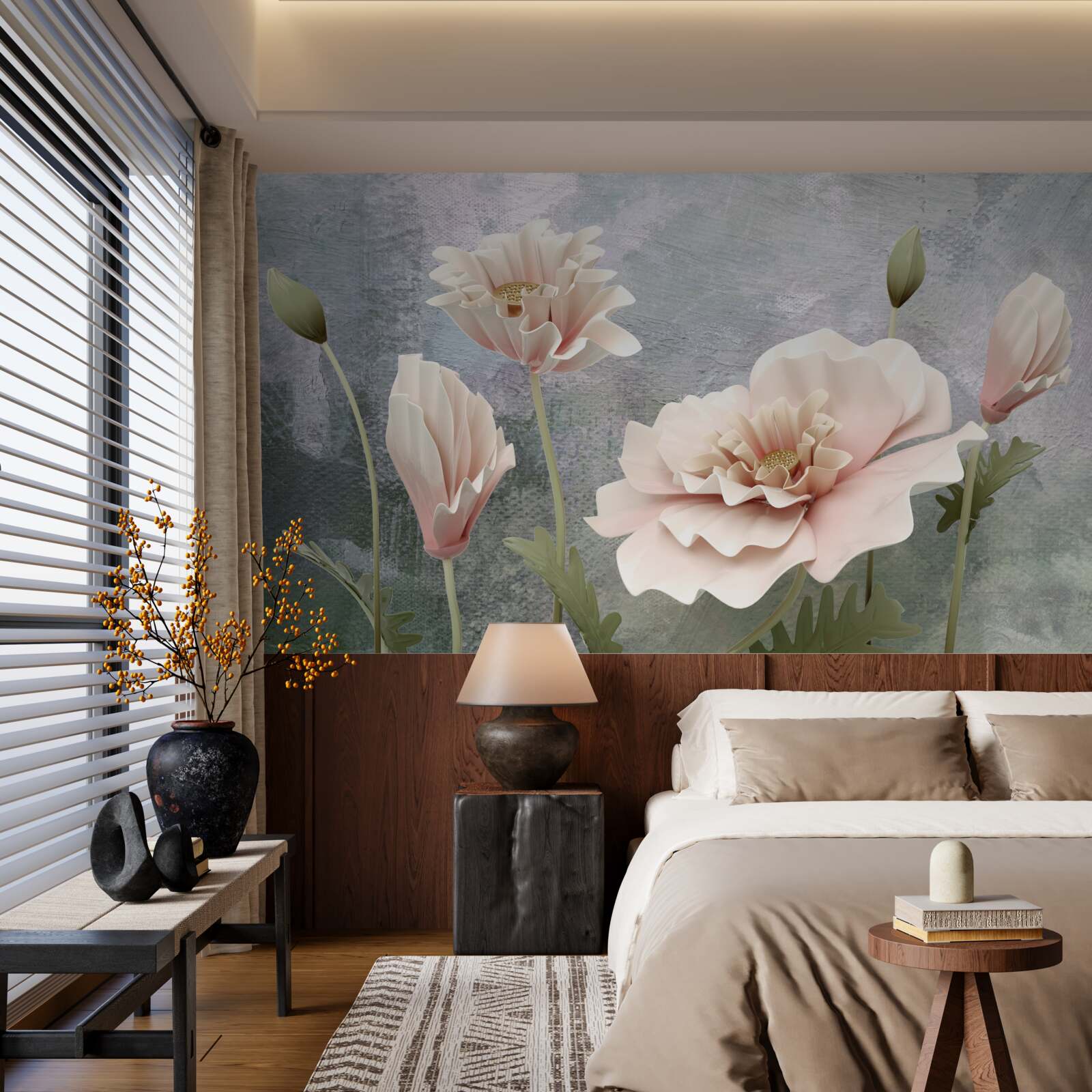 Fototapeta po noci púčiky kvitnú