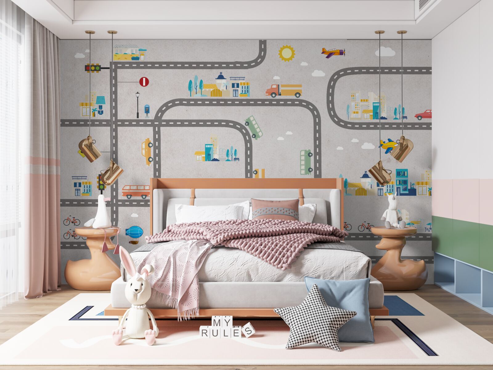 Fototapeta mestské cesty pre deti