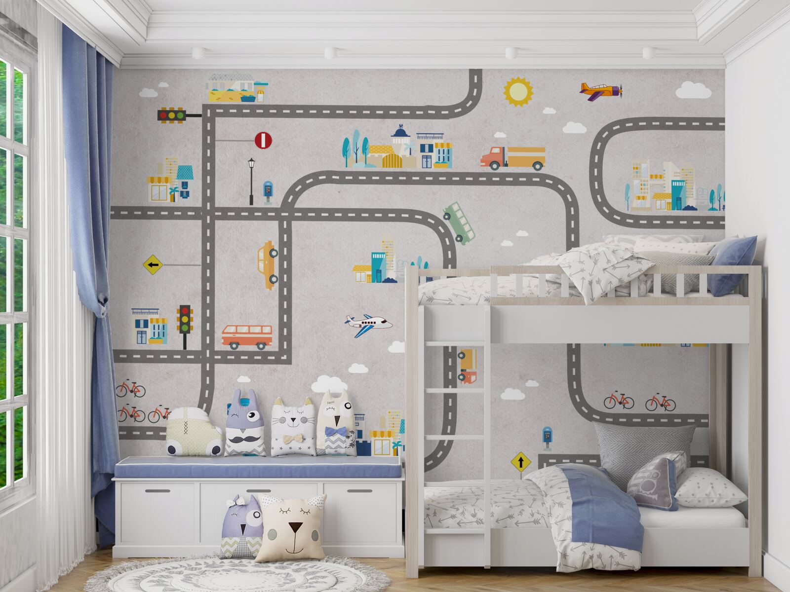 Fototapeta mestské cesty pre deti