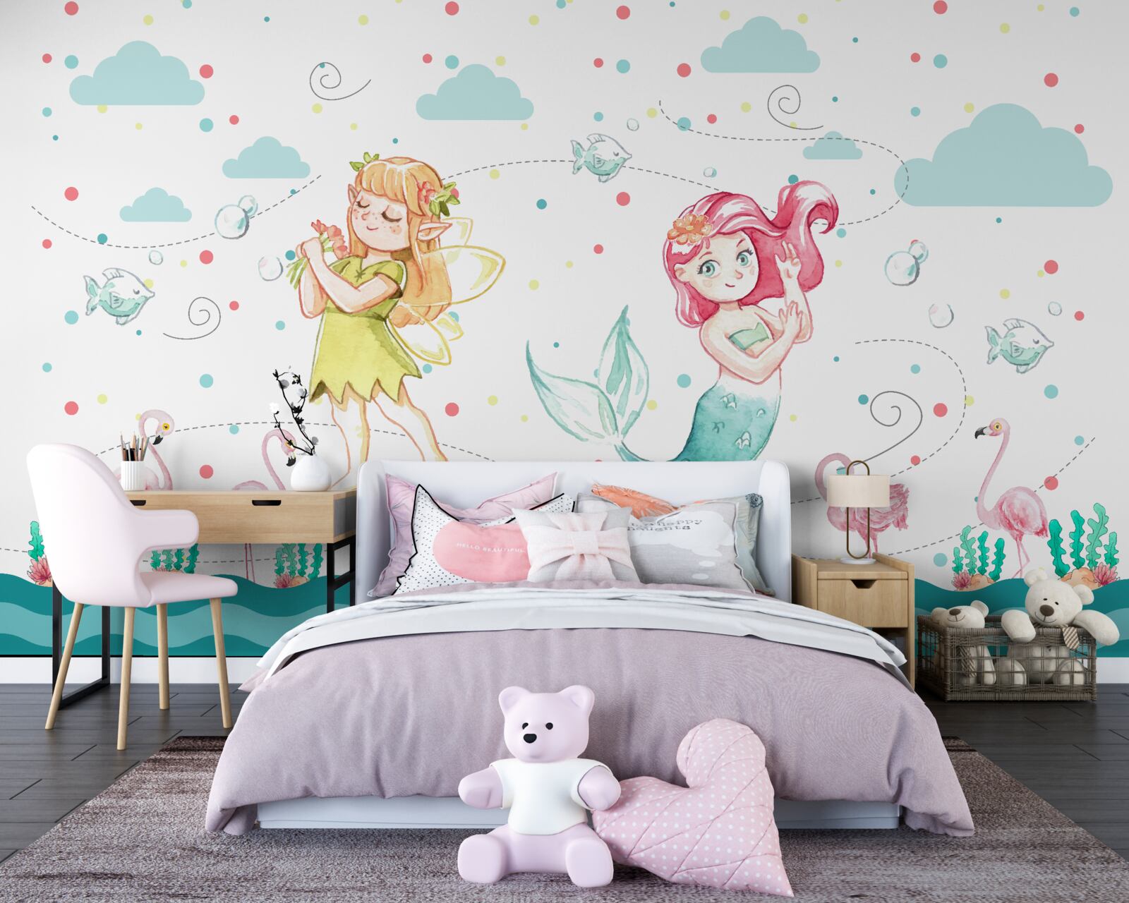 Fototapeta Pri vode sú topolovky a morská panna