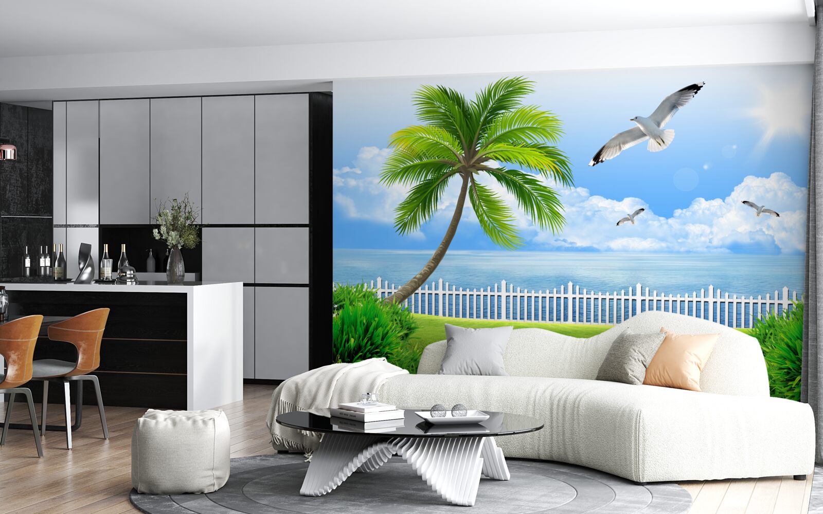 Fototapeta slnečný deň v blízkosti pobrežia