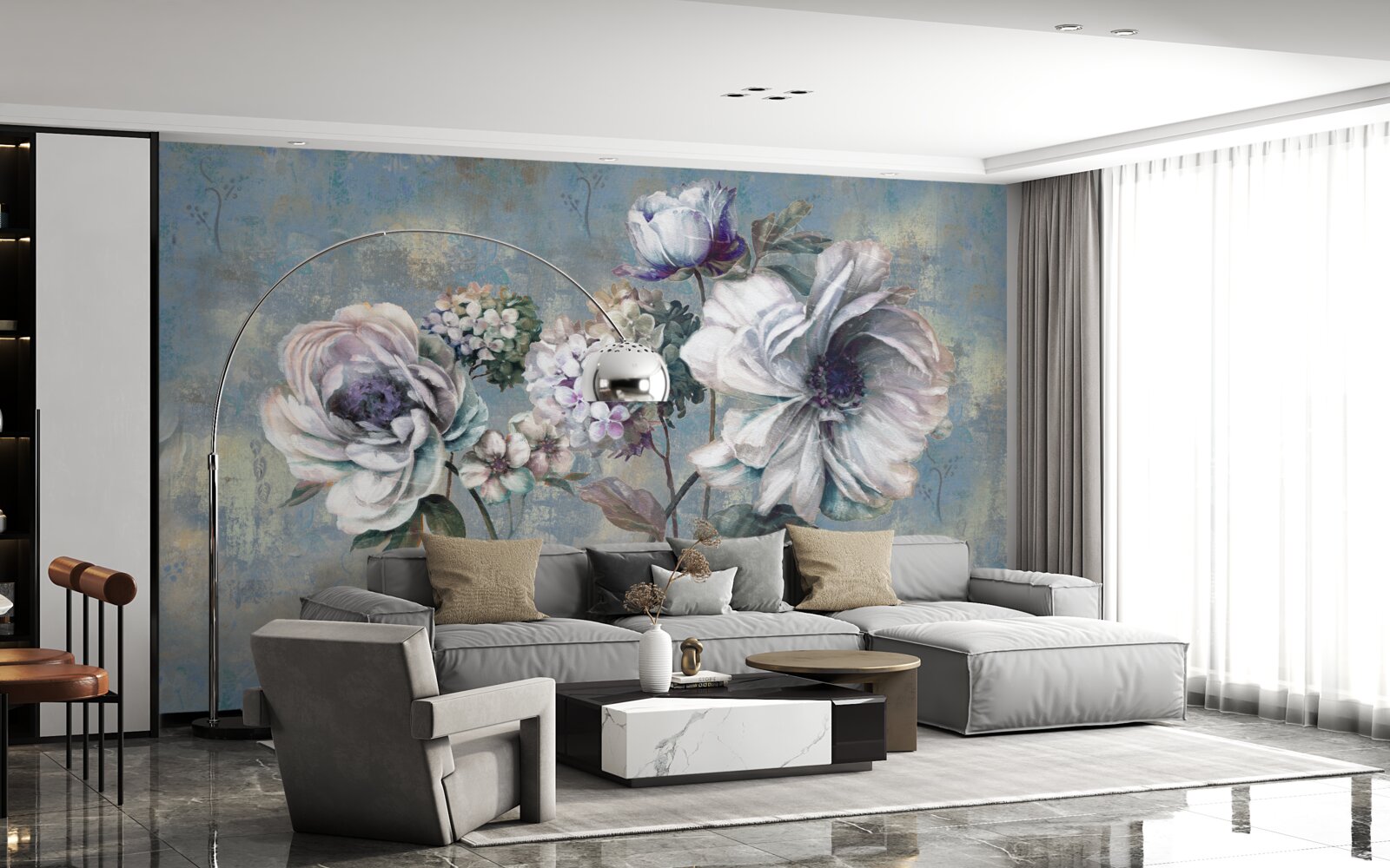 Fototapeta kytica kvetov letnej sezóny