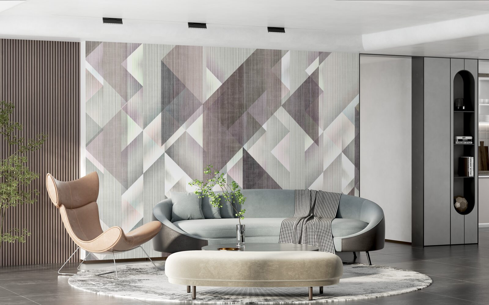 Fototapeta vertikálne usporiadané geometrické tvary