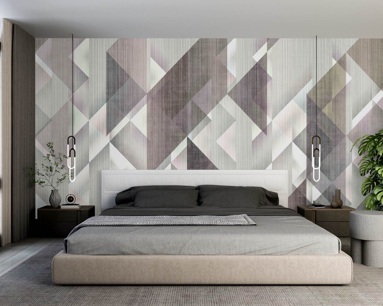 Fototapeta vertikálne usporiadané geometrické tvary