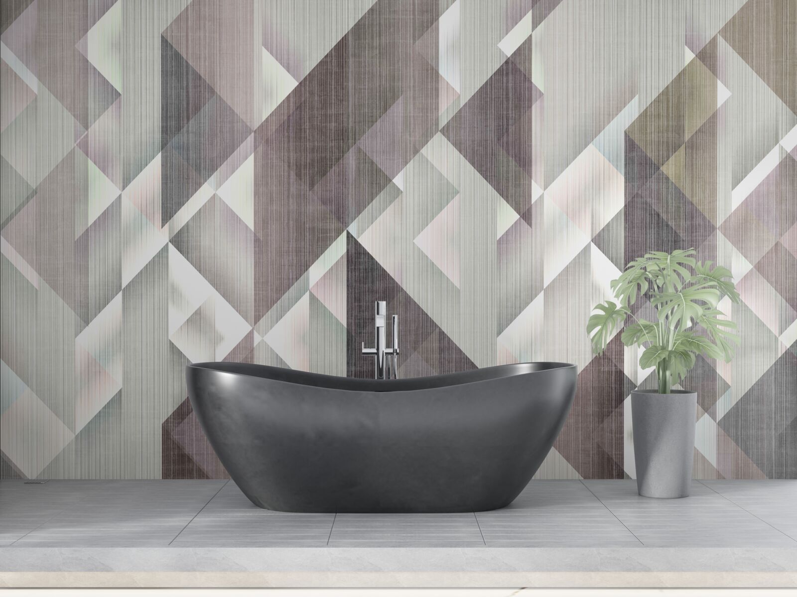 Fototapeta vertikálne usporiadané geometrické tvary