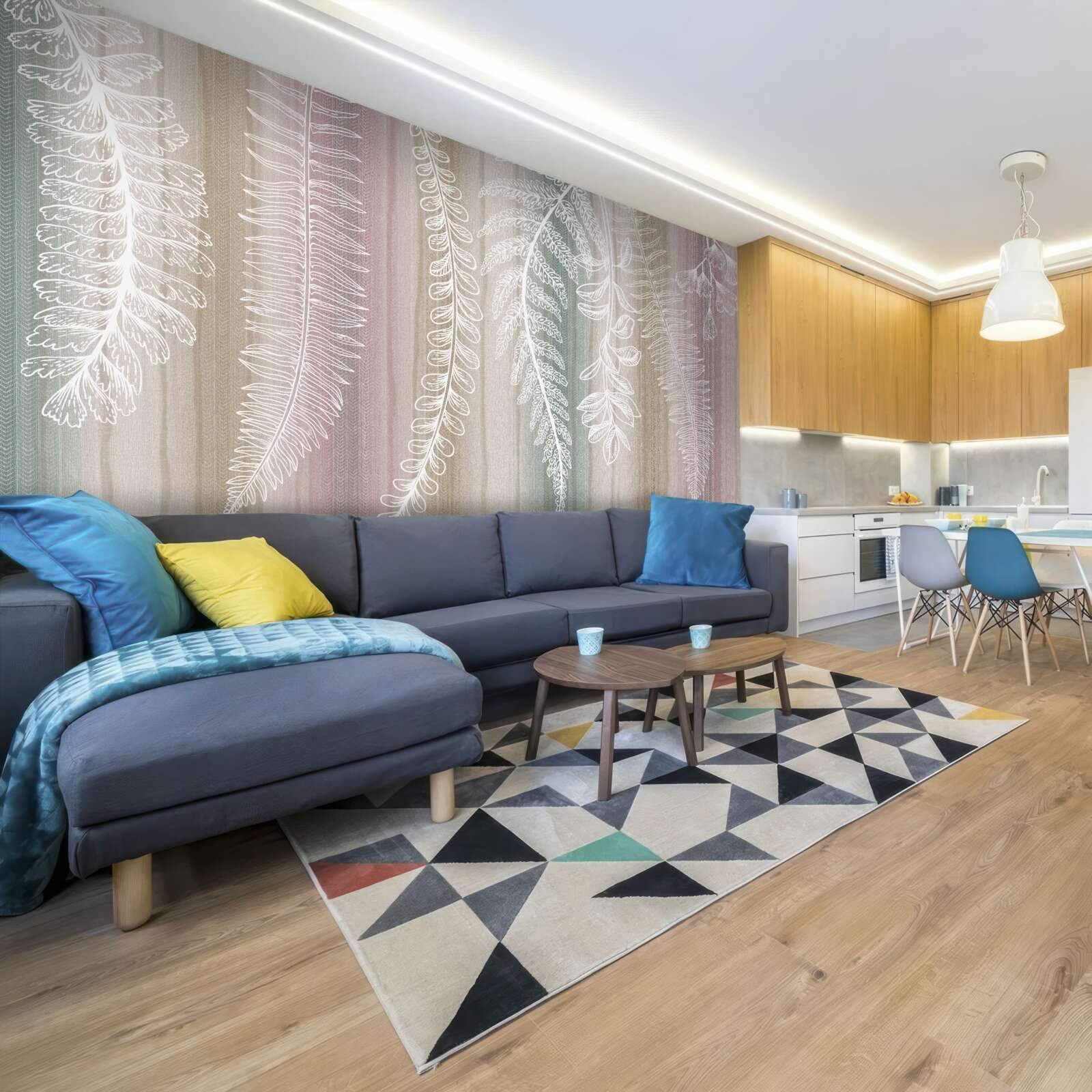 Fototapeta listy sú biele s abstraktným vzorom