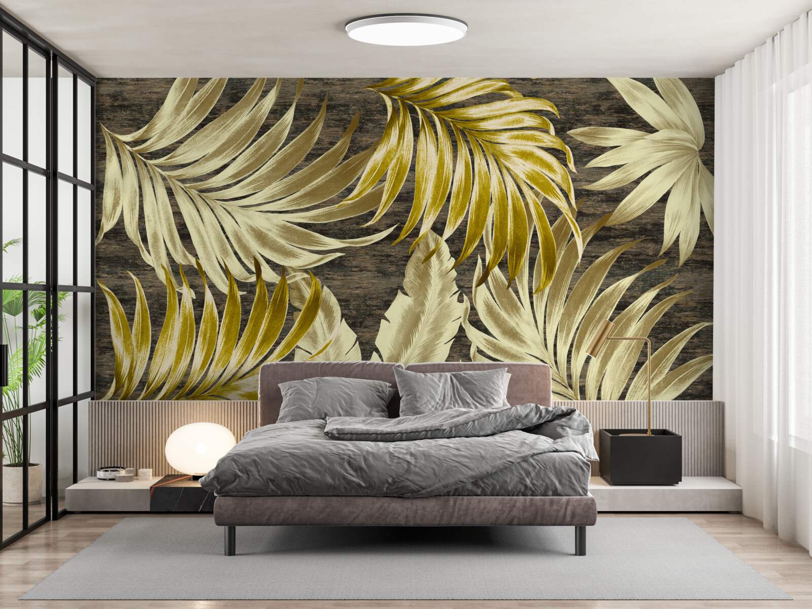 Fototapeta listy tropických stromov