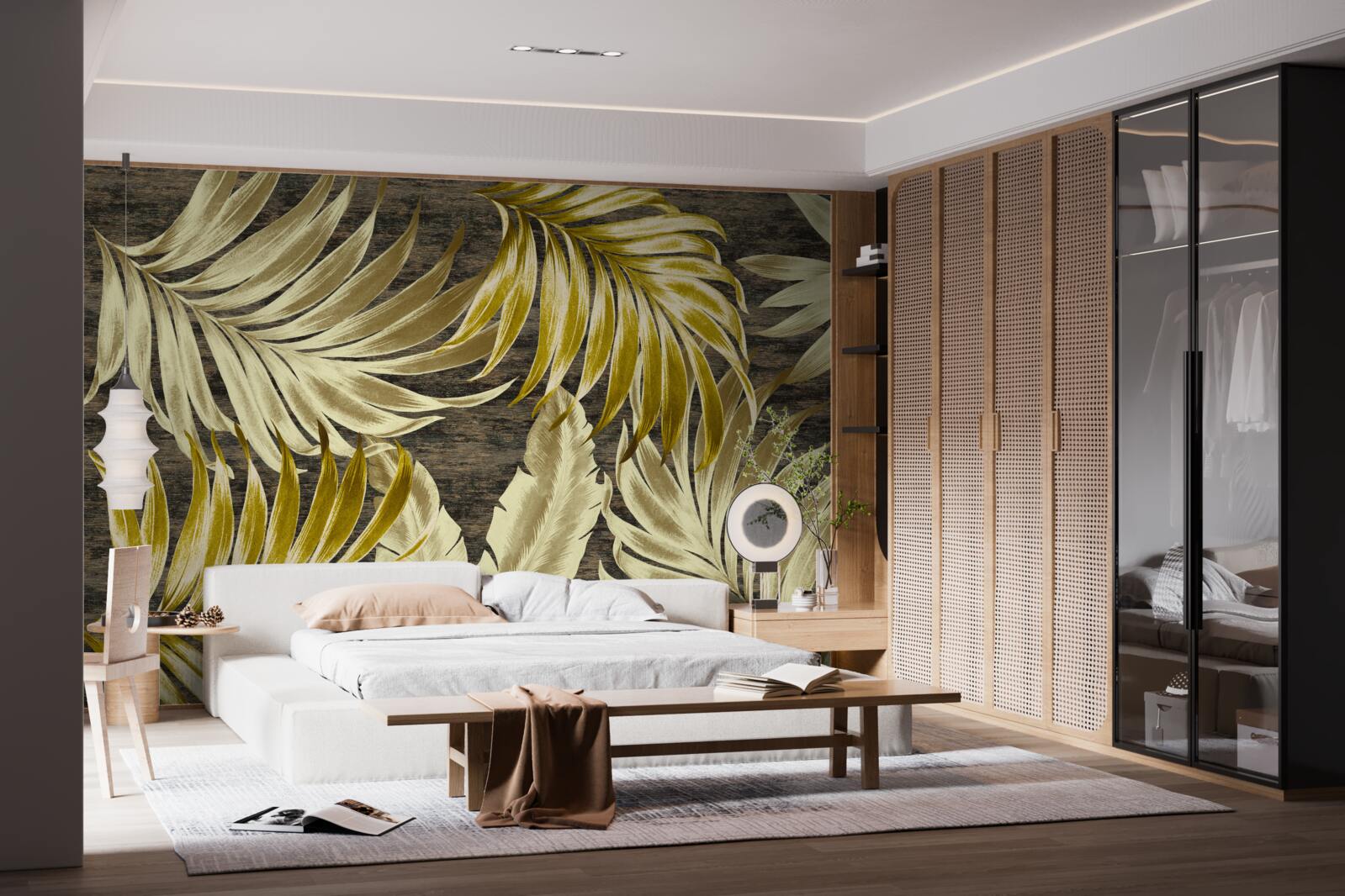 Fototapeta listy tropických stromov