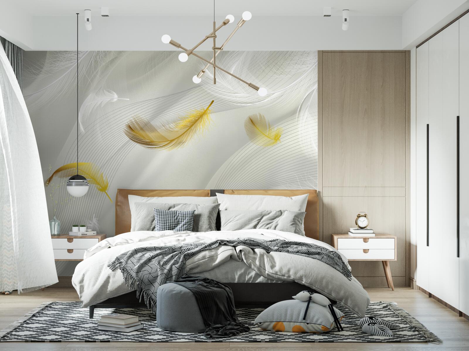 Fototapeta zlaté krídla v lete