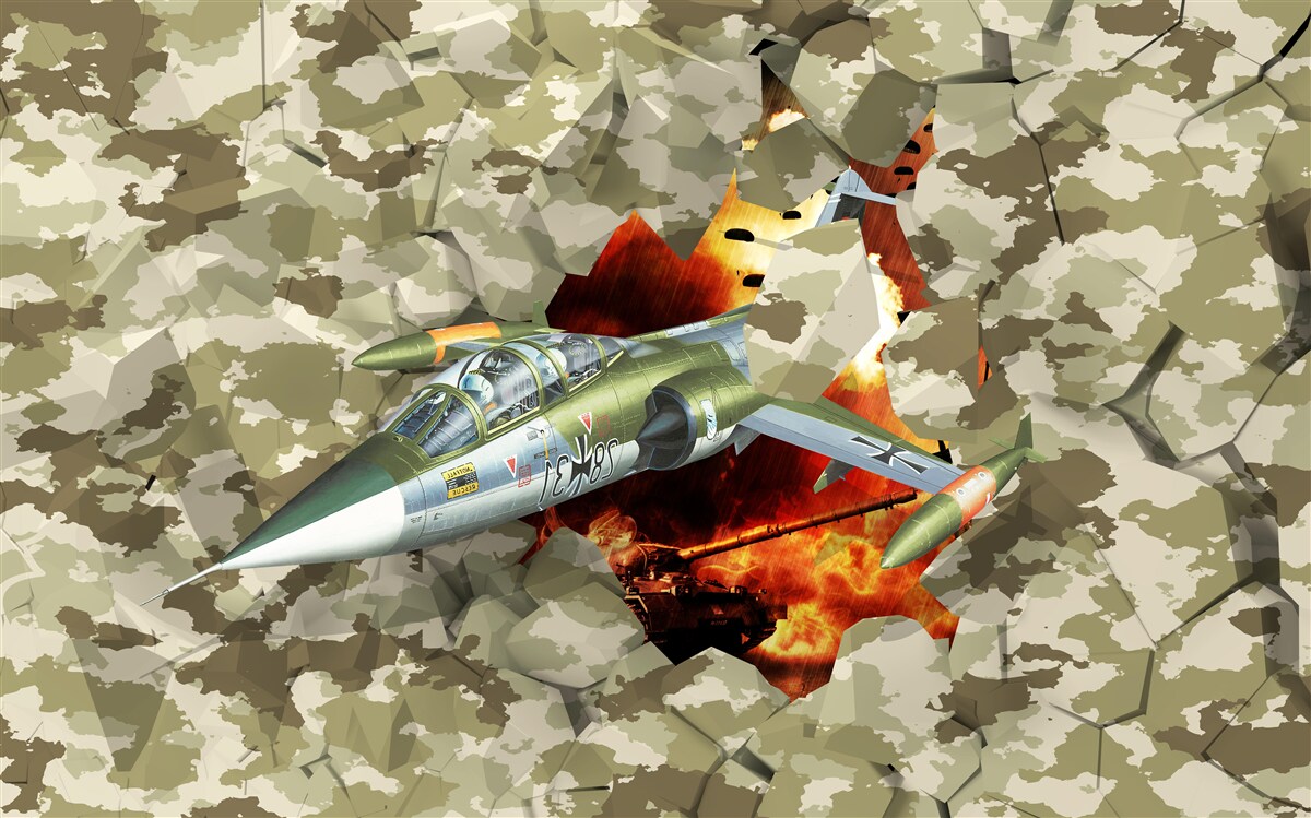 Fototapeta lietadlo prekoná prekážku