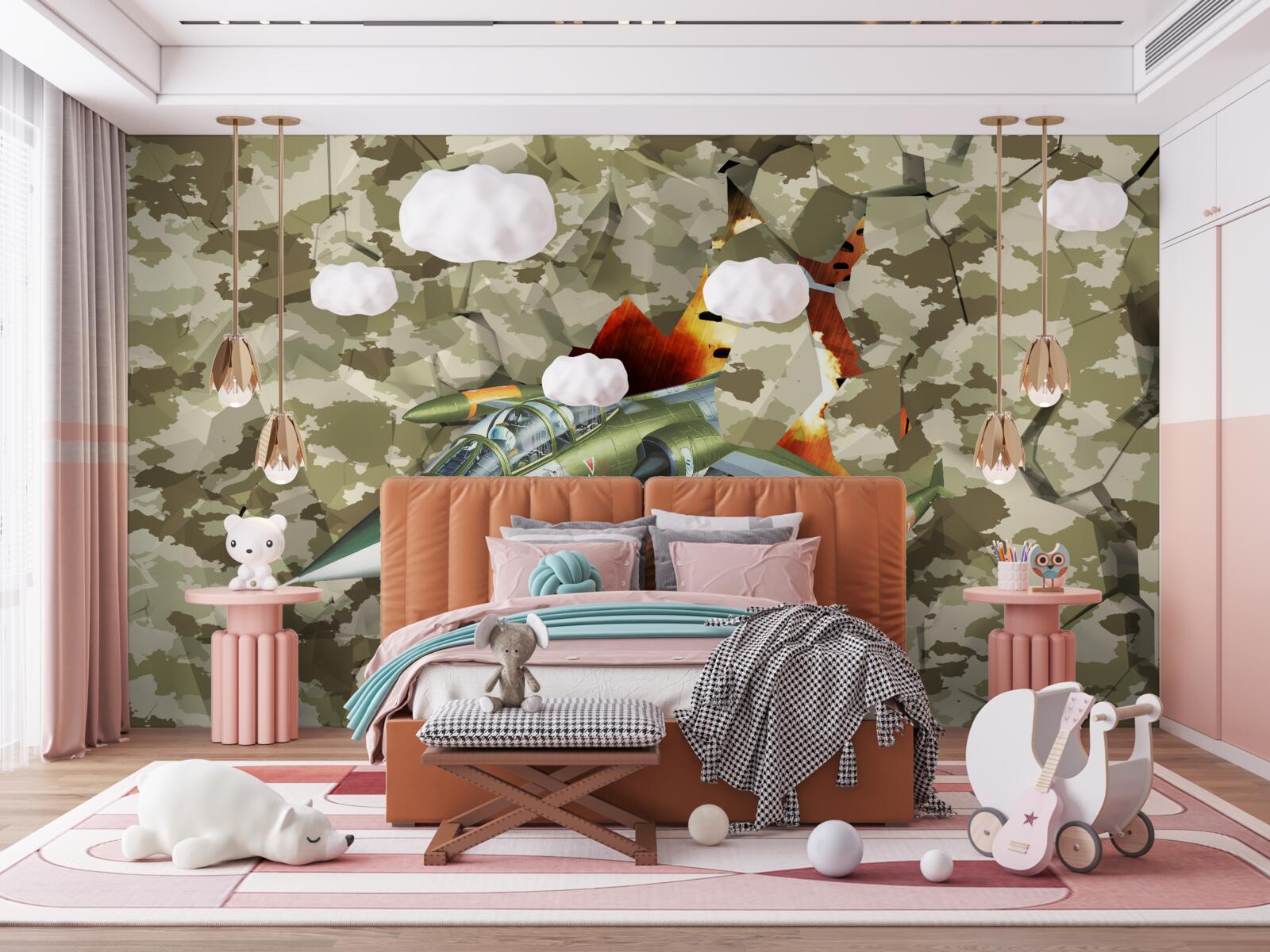 Fototapeta lietadlo prekoná prekážku