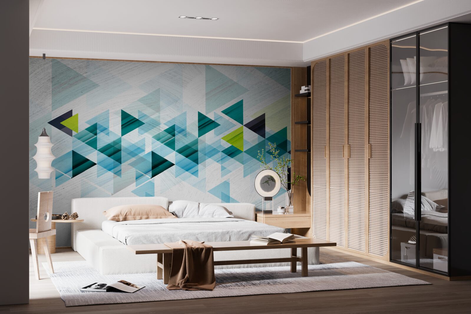 Fototapeta trojuholníková abstrakcia