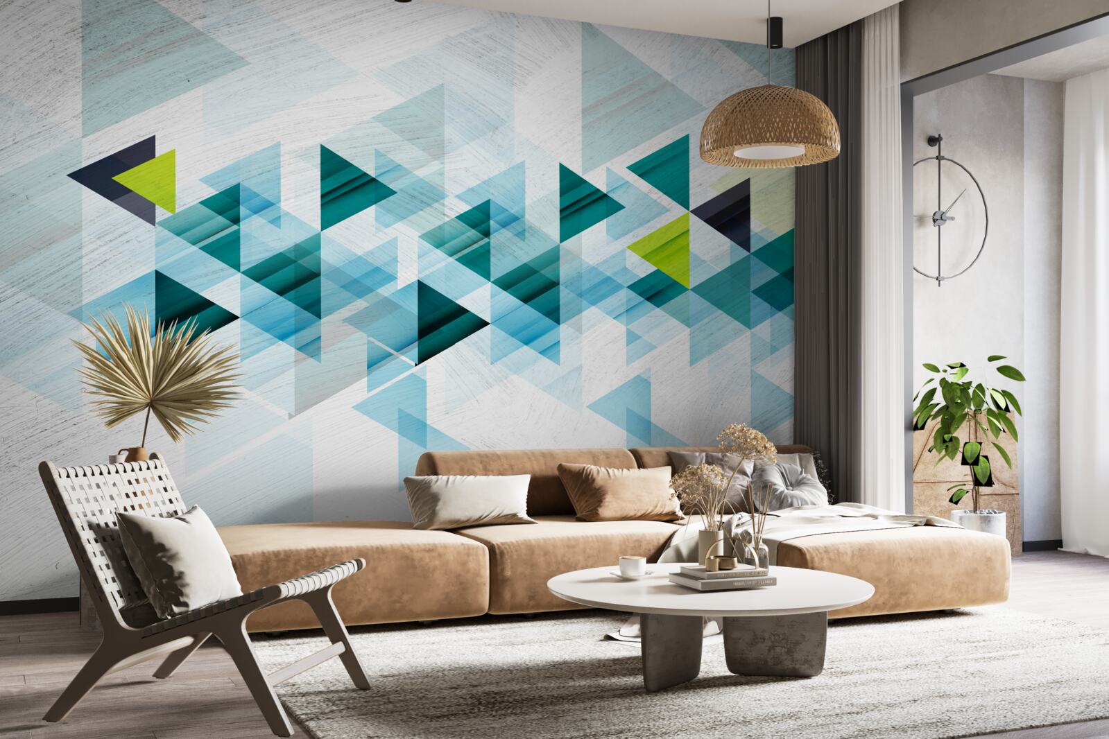 Fototapeta trojuholníková abstrakcia