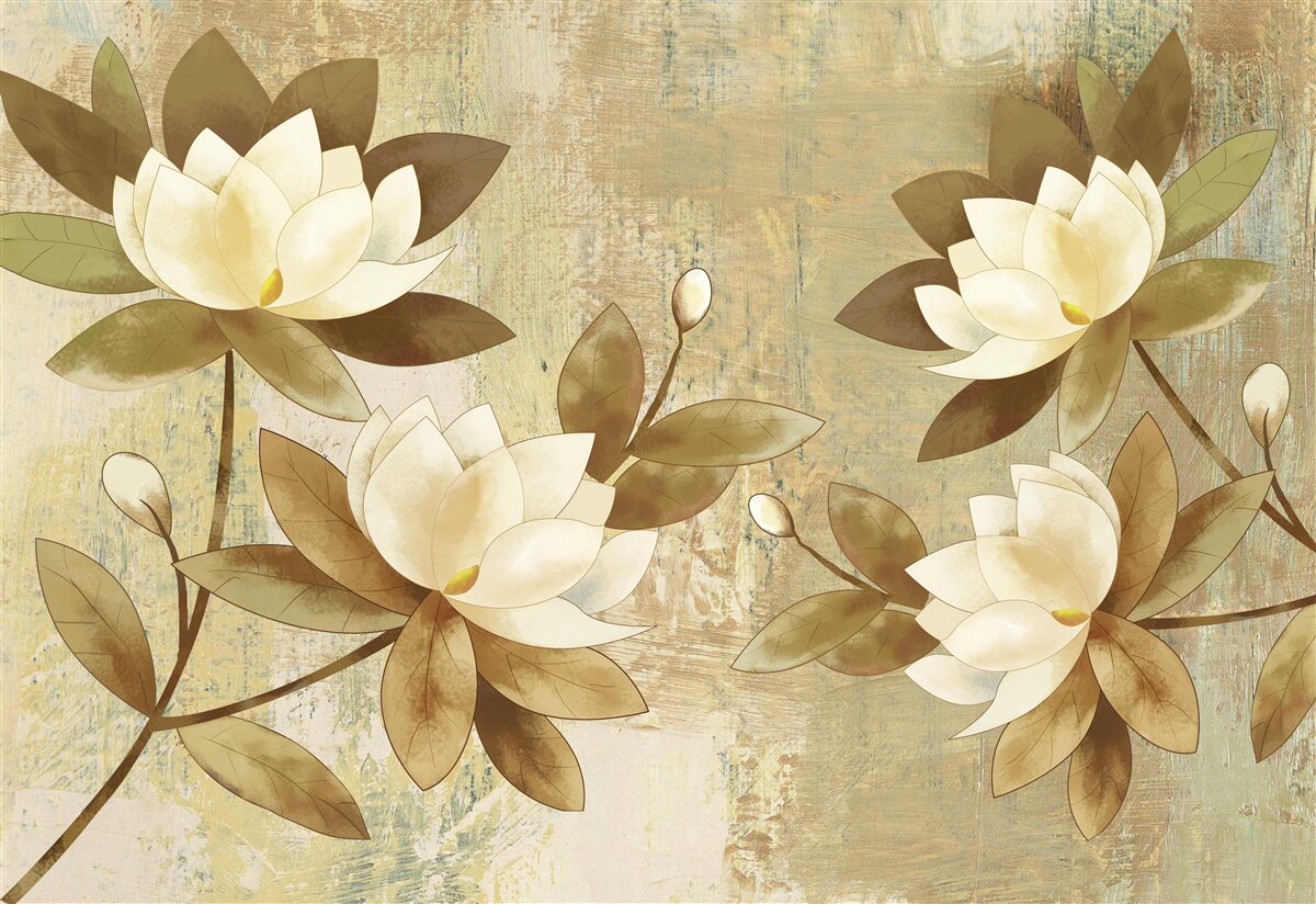 Fototapeta akvarelové maľovanie lotosov