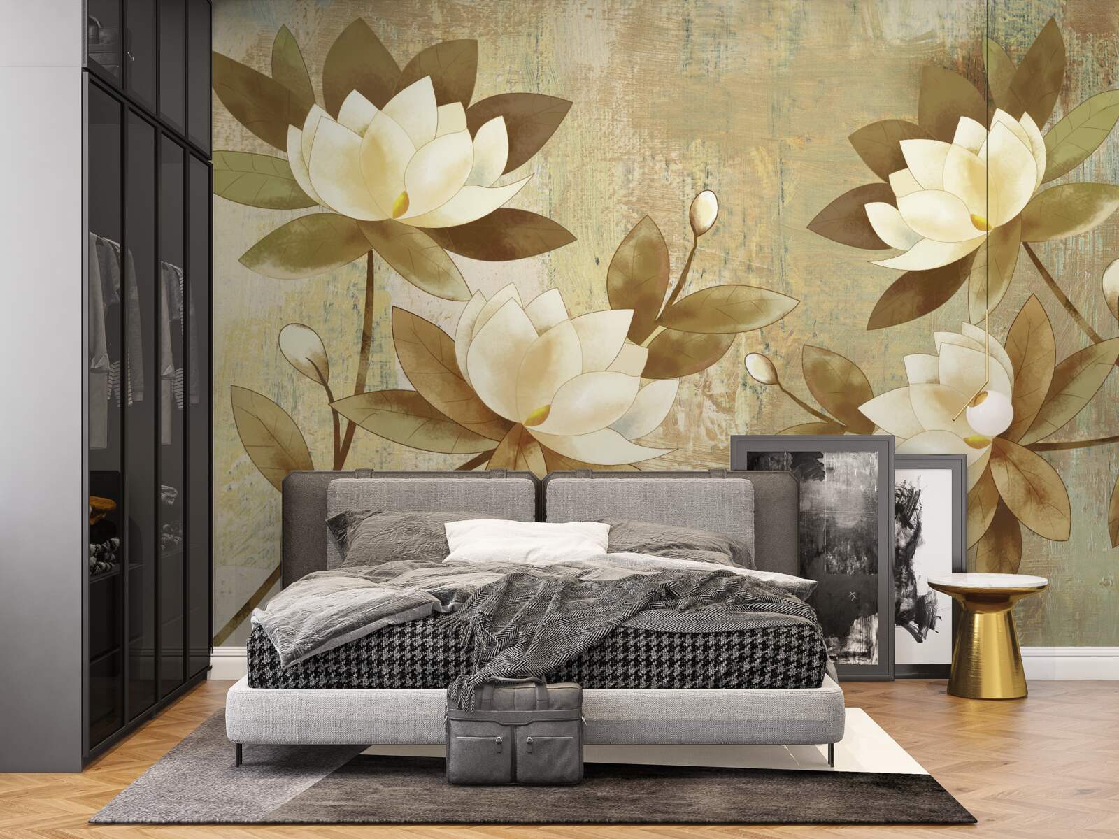 Fototapeta akvarelové maľovanie lotosov