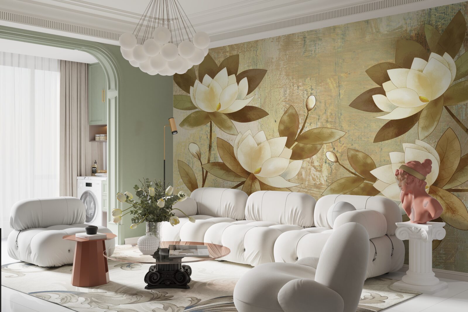 Fototapeta akvarelové maľovanie lotosov