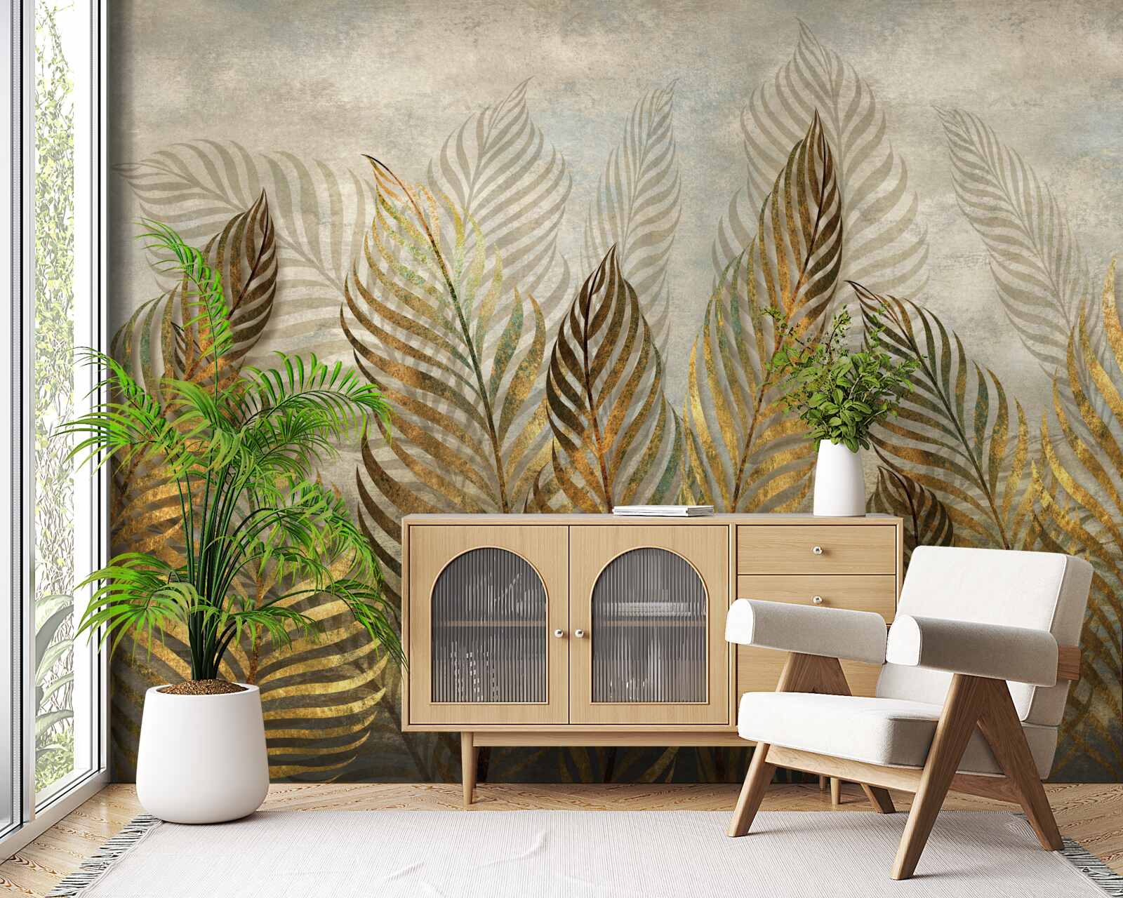 Fototapeta pôvabné papraďové listy