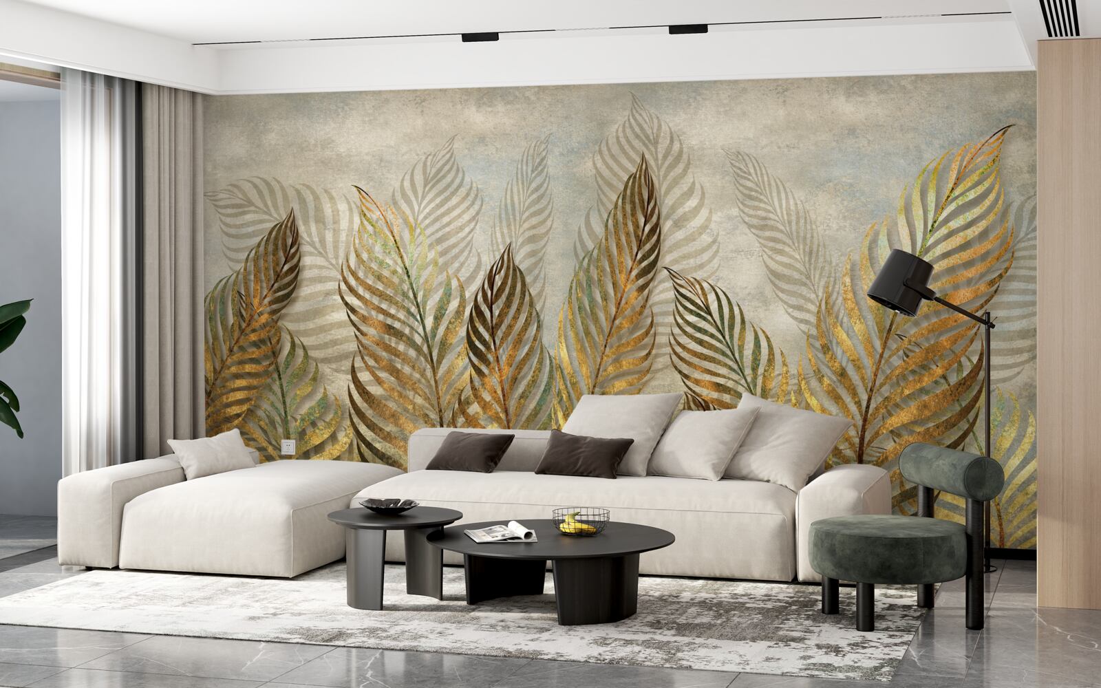 Fototapeta pôvabné papraďové listy